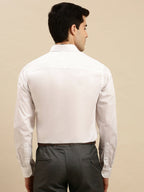 Ramraj Cotton Mens Full Sleeve White Shirt Plus Size - Cool Cotton