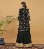 Joban Fashion Black Georgette Lehenga Set
