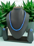Inhanns Spectrum Everyday Pearl Sets - Single Strand - Royal Blue