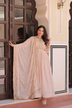 Joban Fashion Chiku Georgette Sequence Embroidery Work Kurta Set - Distacart