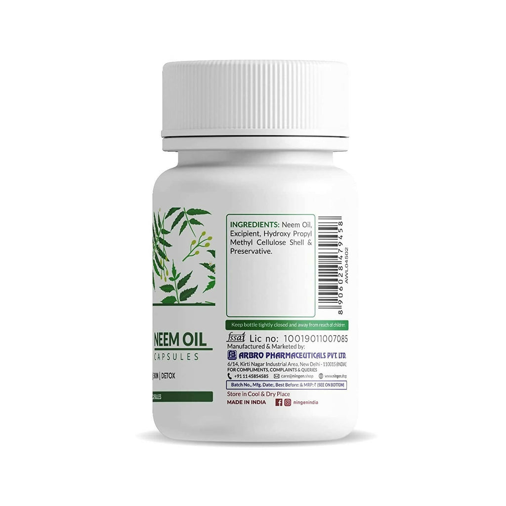 Ningen Neem Oil Capsules - Distacart