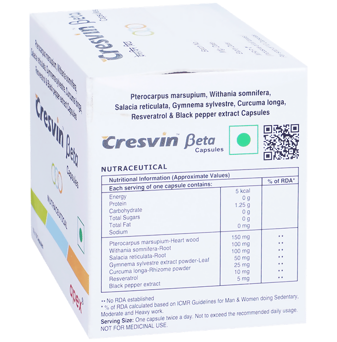 Apex Cresvin Beta Capsules - Distacart