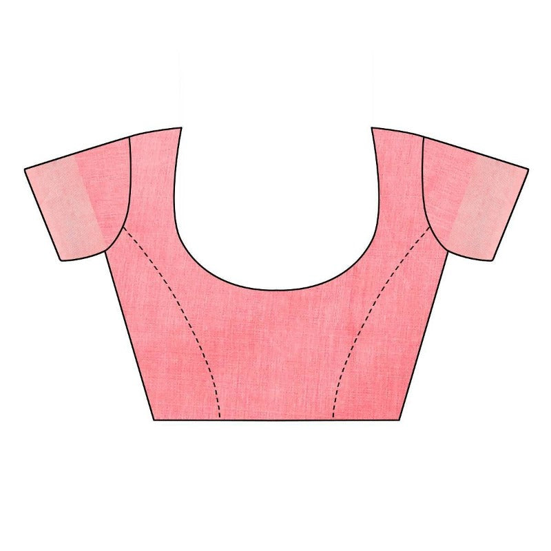  Chanderi Designer Blouse (SERIN PEACH)	