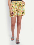 Alvano Printed Light Green Boxer Shorts
