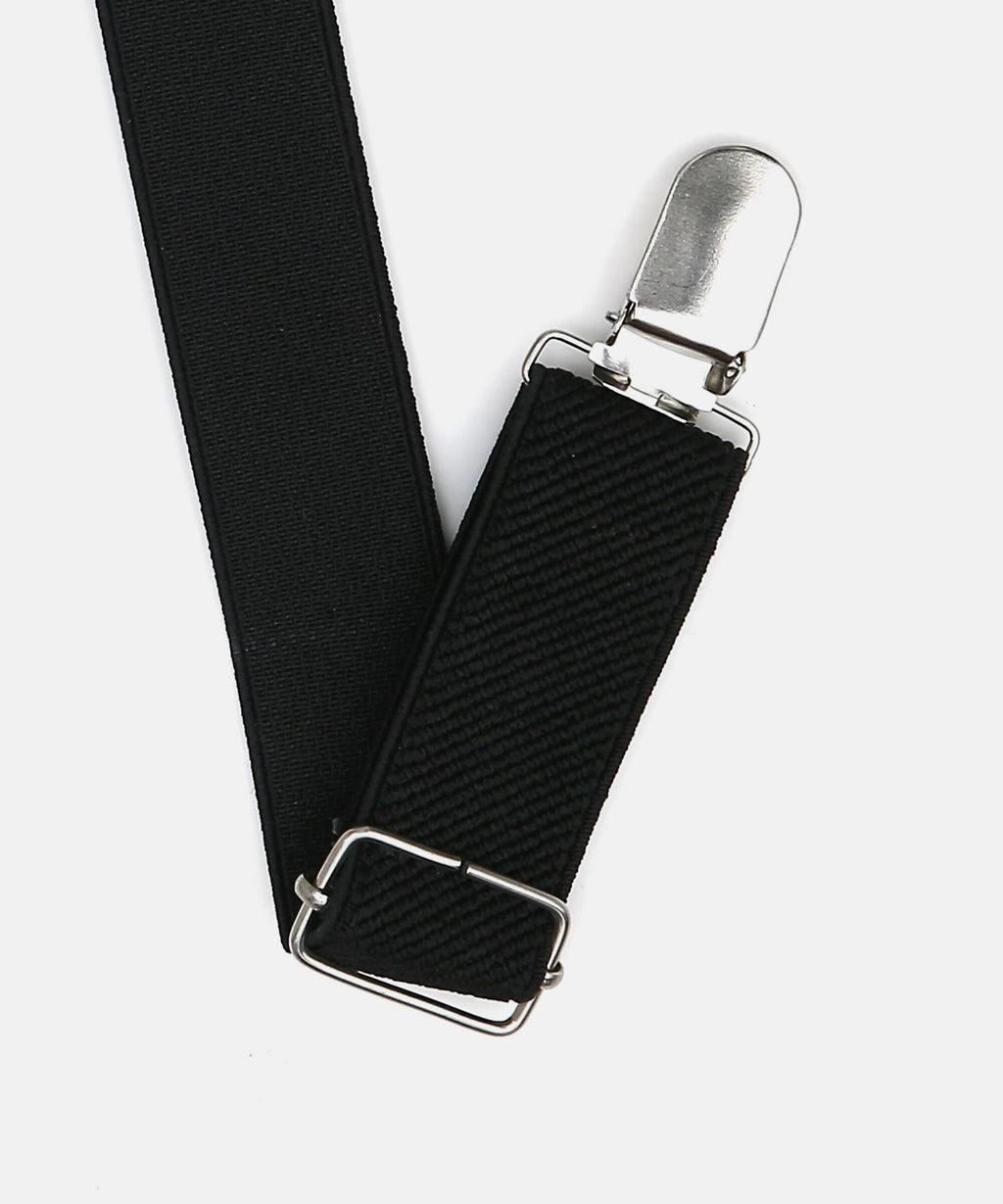 Manet Boys Solid Suspenders - Black