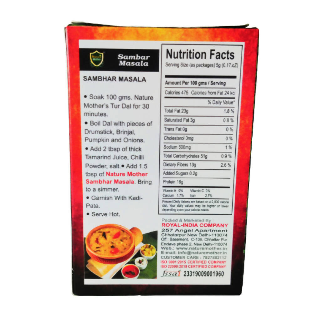 Nature Mother Sambhar Masala - Distacart