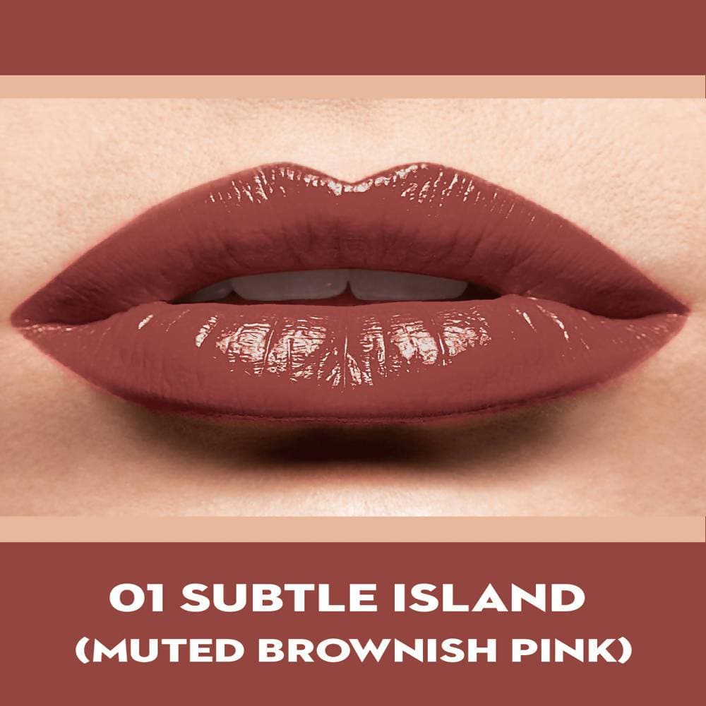 Sugar Never Say Dry Creme Lipstick - Subtle Island (Muted Brownish Pink)