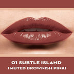Sugar Never Say Dry Creme Lipstick - Subtle Island (Muted Brownish Pink)