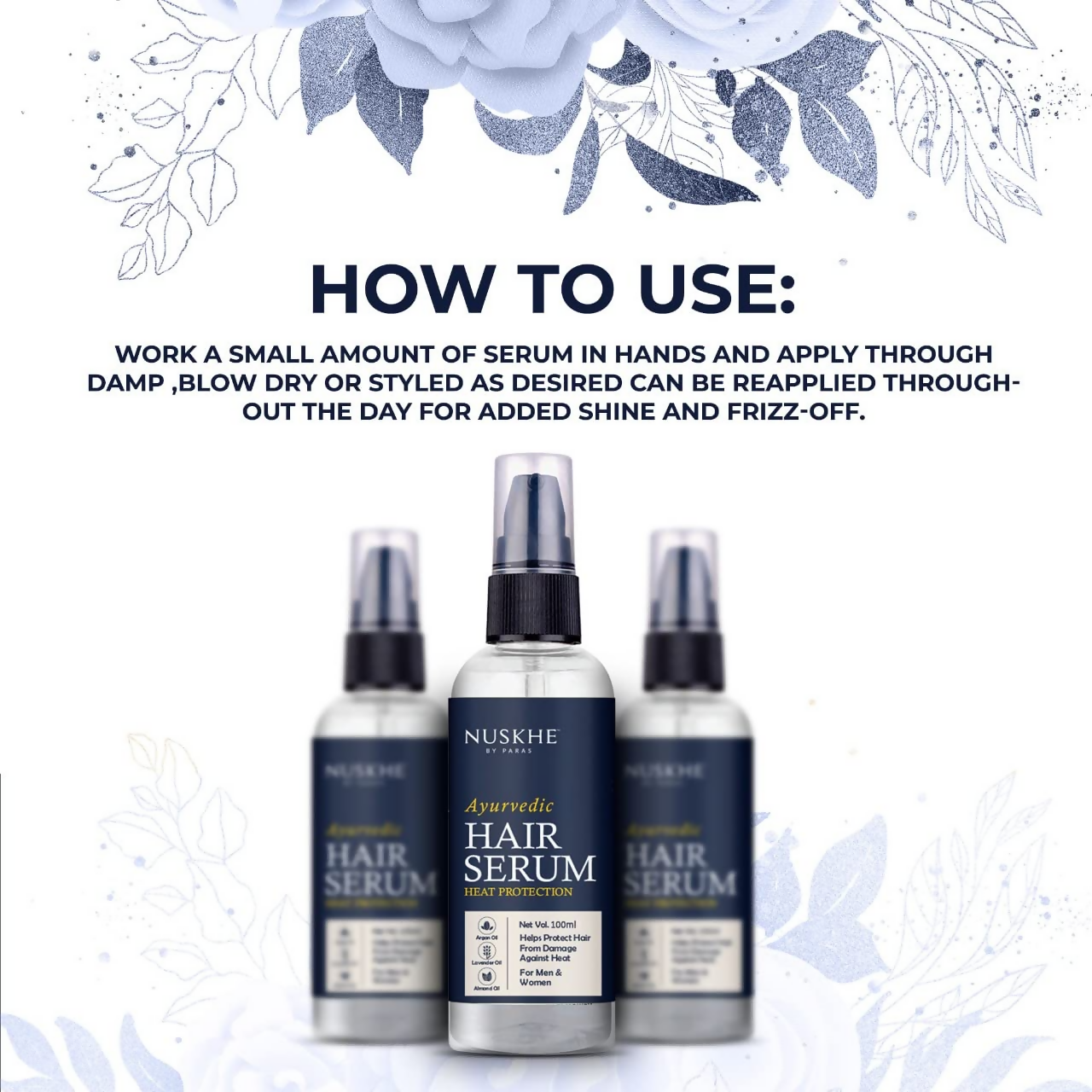 Nuskhe By Paras Hair Serum For Heat Protection
