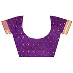Joban Fashion Purple Banarasi Soft Silk Woven Saree - Distacart