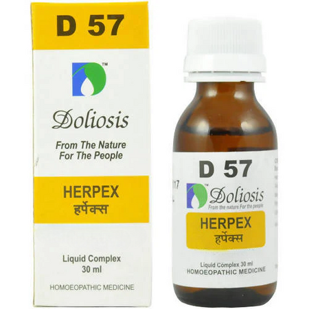 Doliosis Homeopathy D57 Herpex Drops