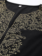 Ahalyaa Women's Traditional wear Kurta Set - Black