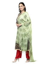 Mominos Fashion Moeza Window Design Pista Green Cotton Duppata