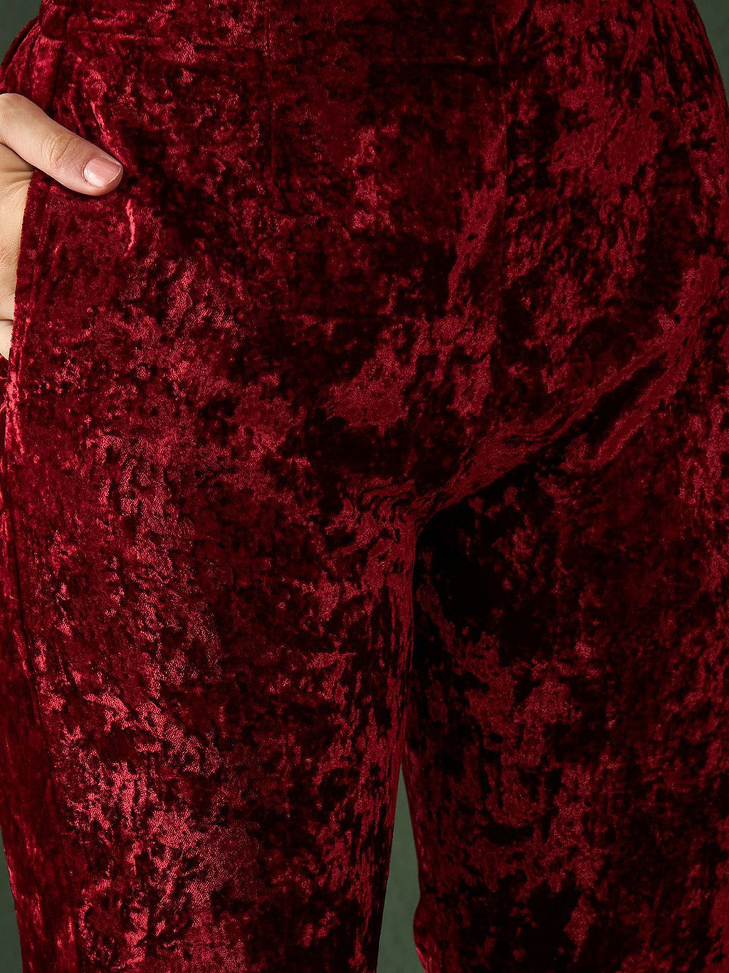 Sangria Embroidered A-Line Kurta & Trousers With Dupatta