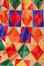 Joban Fashion Multi Color Cotton Embroidery Work Phulkari Dupatta