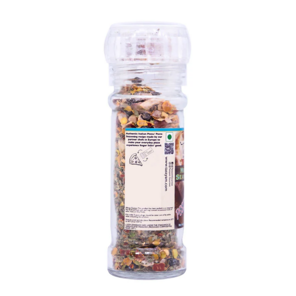 Tassyam Organics Milano Pizza Seasoning Grinder Bottle - Distacart