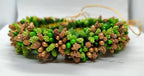 Green & Gold Pollens Hair Gajra