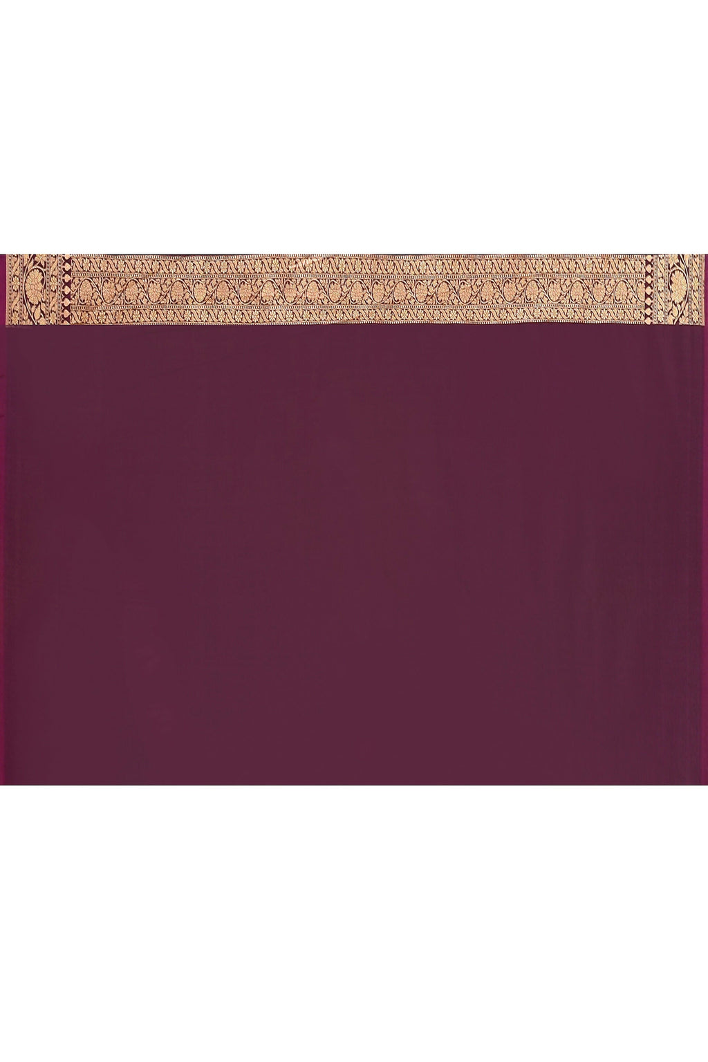 Joban Fashion Wine Banarasi Soft Pure Handloom Banarasi Silk Saree
