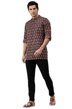 Janasya Men's Brown Cotton Kurta - Distacart