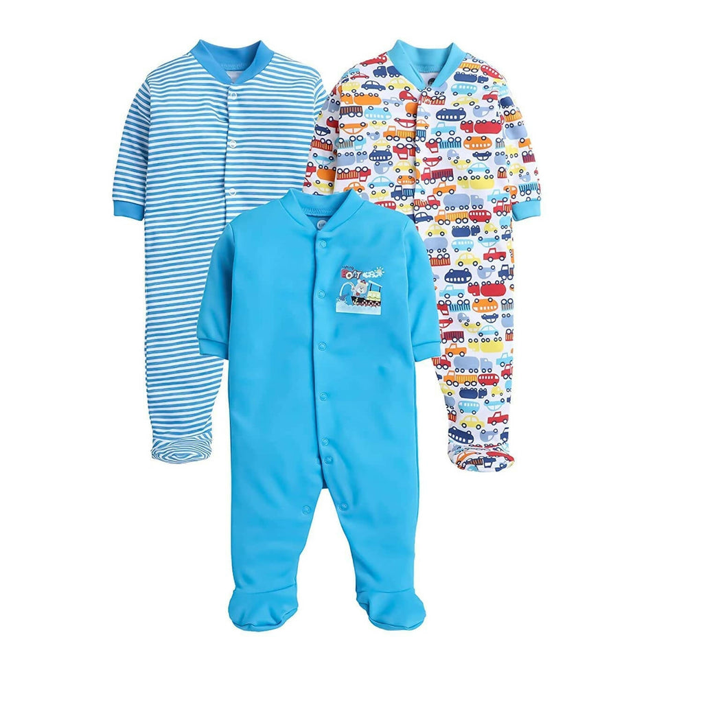 Daddy - G Rompers/Sleepsuits/Jumpsuit /Night Suits for New Born Babies - Turquoise