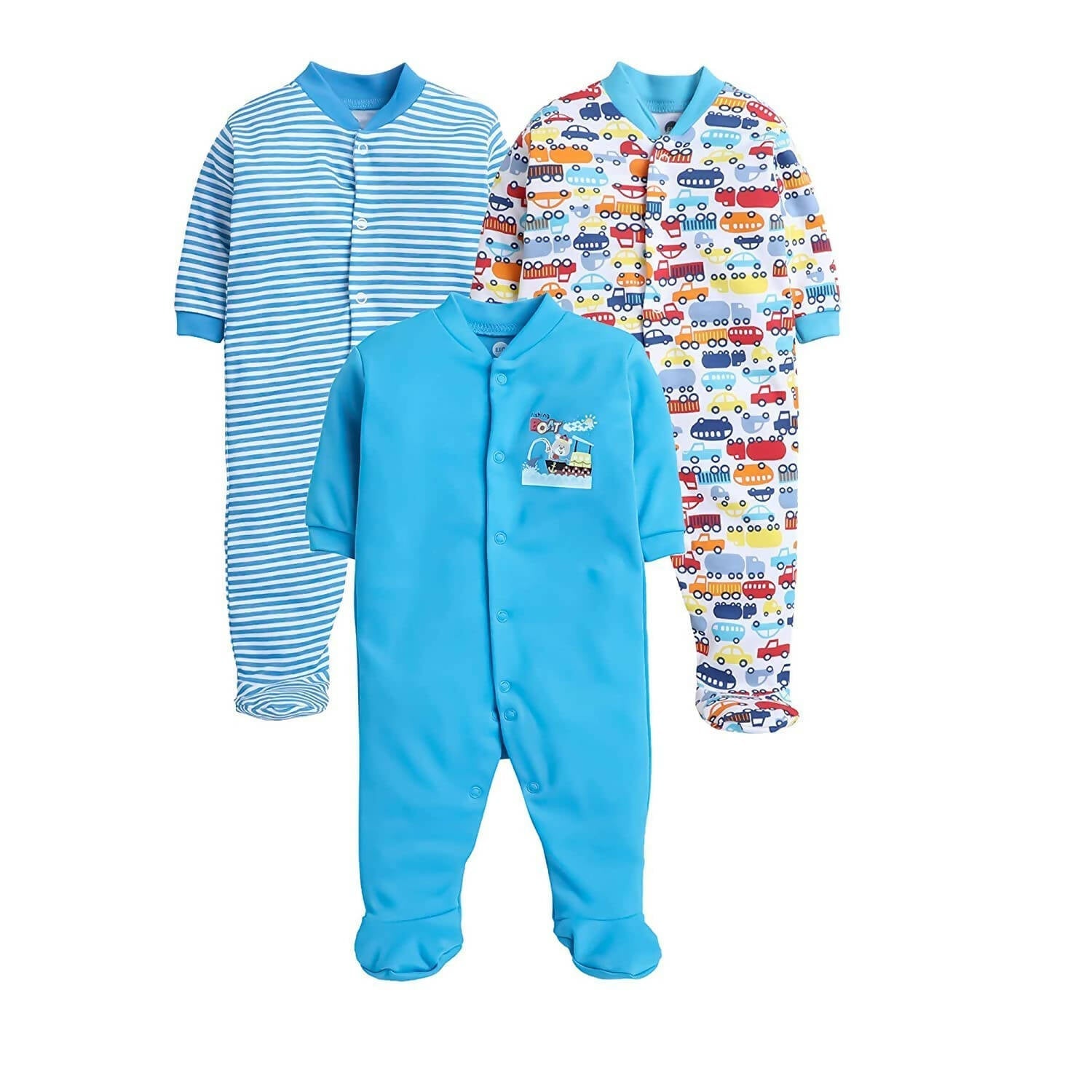 Daddy - G Rompers/Sleepsuits/Jumpsuit /Night Suits for New Born Babies - Turquoise