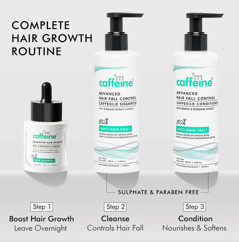 mCaffeine Advanced Hair Fall Control Caffexil Shampoo with Rosemary