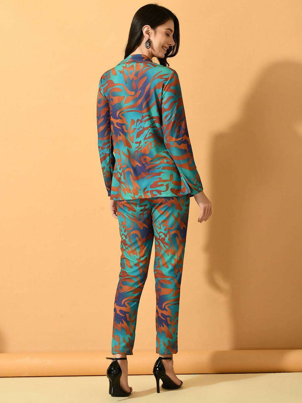 Myshka Women's Multi Printed Ombre Jacket