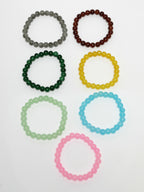 NVR Men & Women Set of 7 Artificial Beads Elasticated Bracelet - Distacart