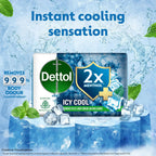 Dettol Icy Cool Bathing Soap Bar With 2x Menthol