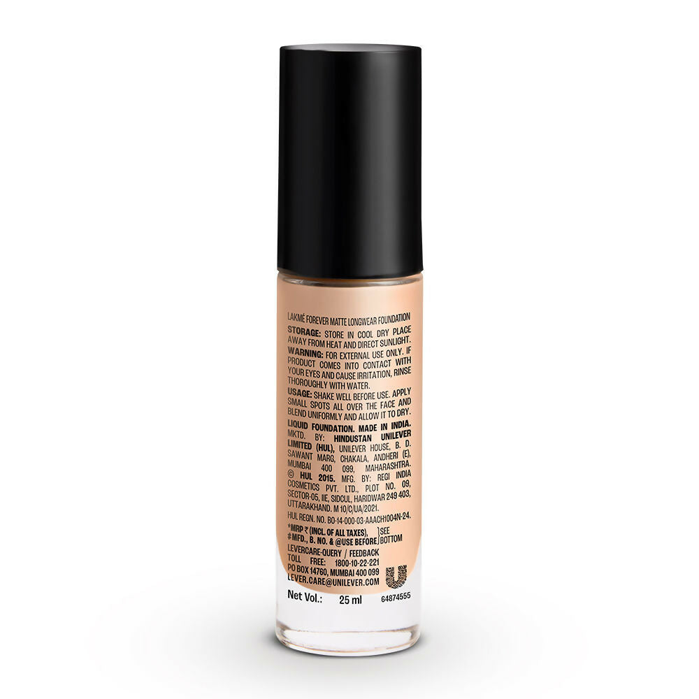 Lakme Forever Matte Longwear Foundation - Cool Ivory