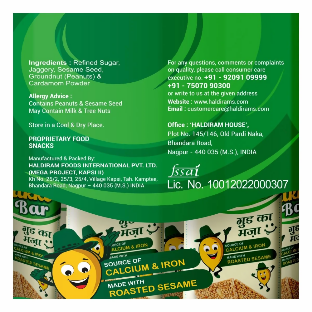 Haldiram's Sesame Chikki Bar - Distacart