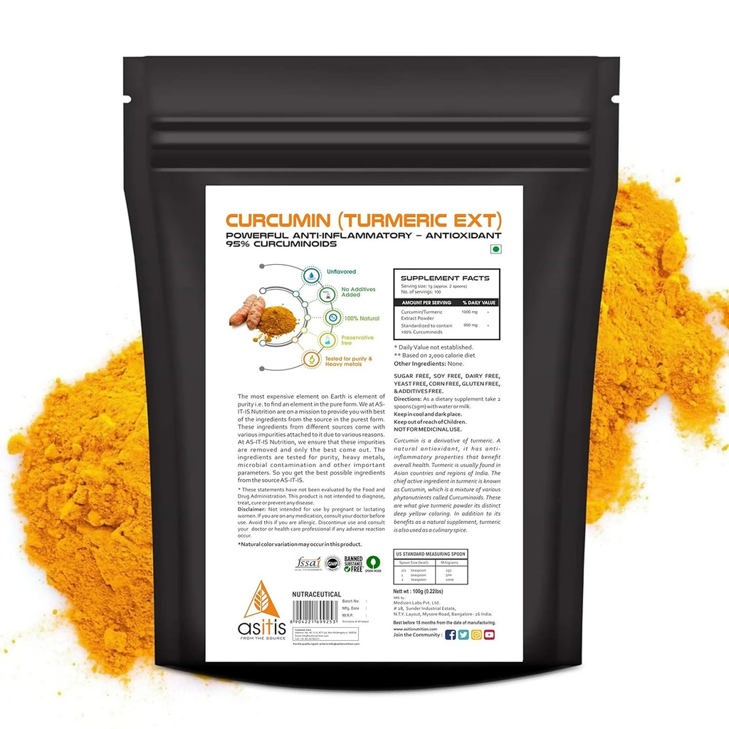 AS-IT-IS Nutrition Curcumin (Turmeric Extract) Powder