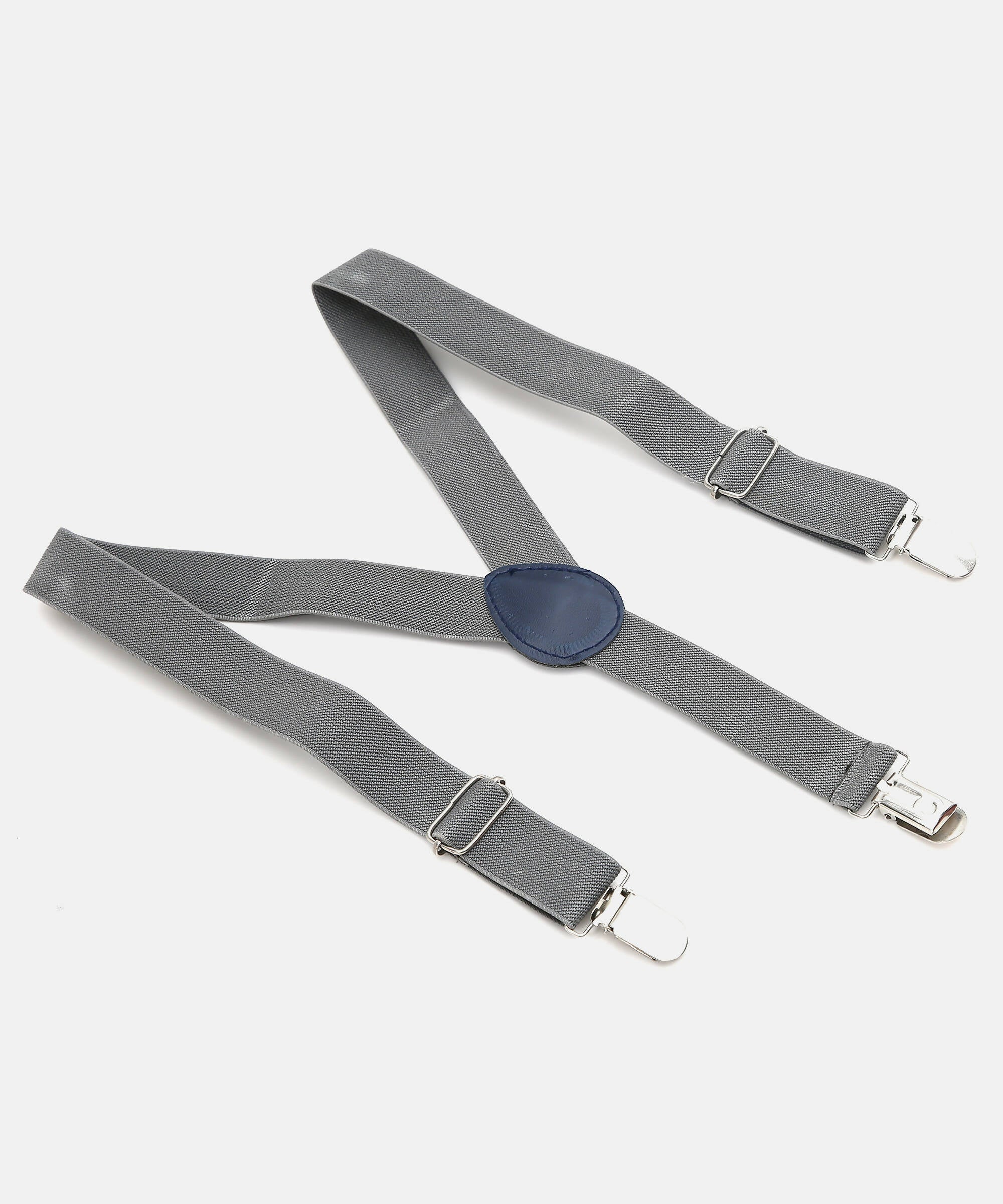 Manet Boys Solid Suspenders - Grey