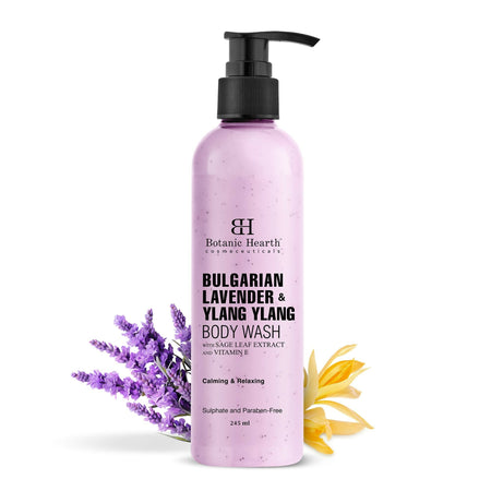 Botanic Hearth Bulgarian Lavender & Ylang Ylang Body Wash with Vitamin E, Sage Leaf Extracts