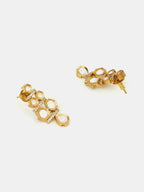 Ruby Raang 3-Layered Neck Piece With Earrings