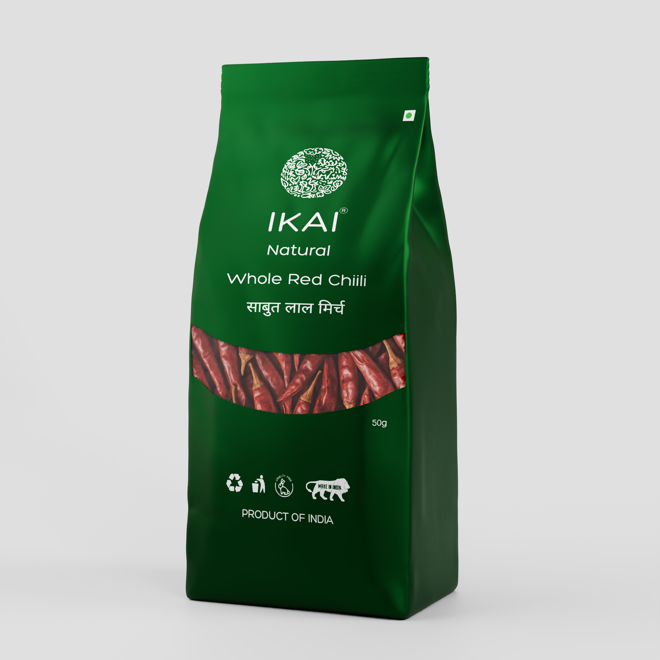 4 - Organic Whole Red Chilli - 50 gm