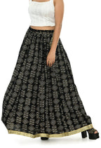 Mominos Fashion Moeza Cotton Black Printed Lehenga (Lancha)