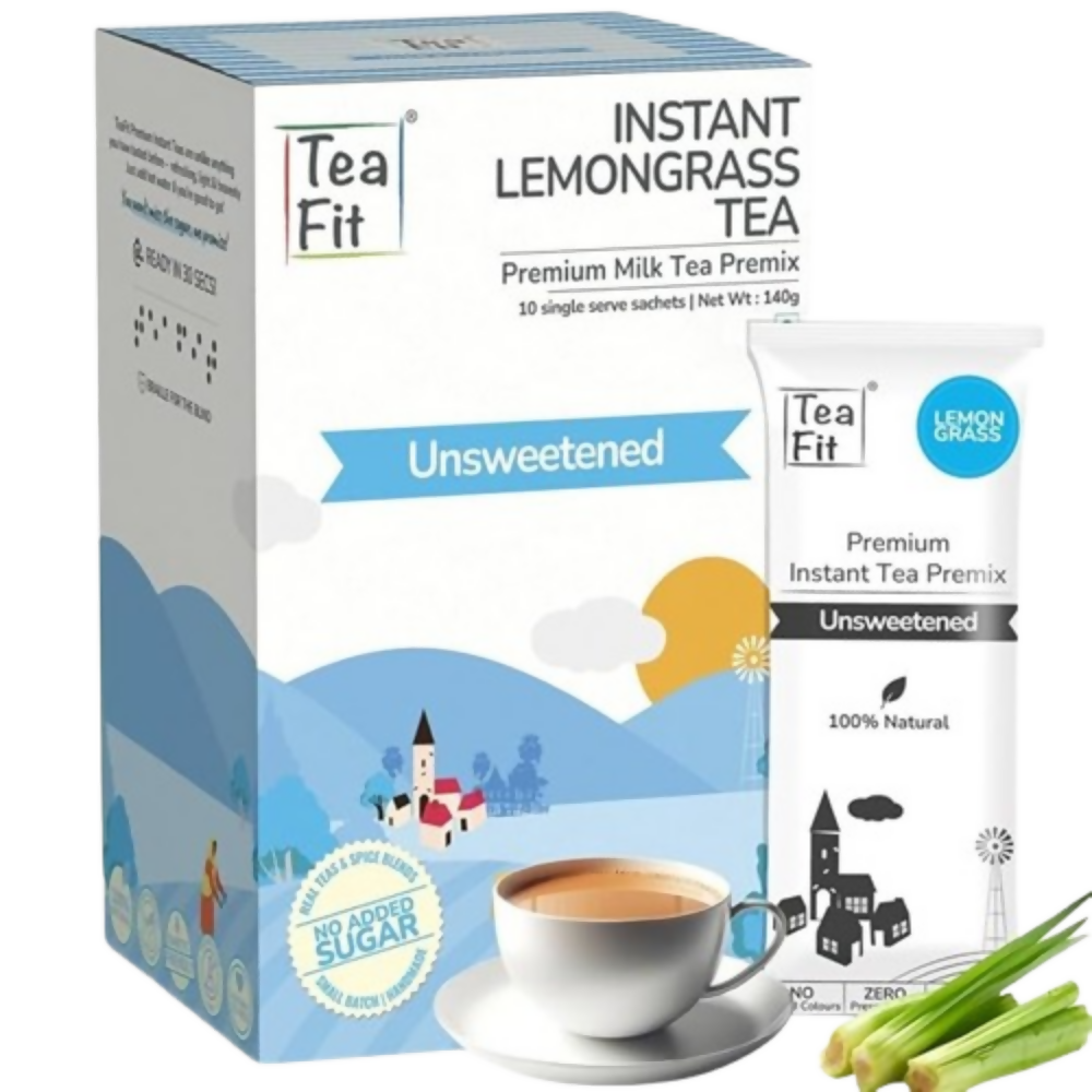 TeaFit Premium NO SUGAR Instant Lemongrass Tea Premix - Distacart