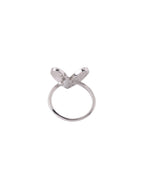 NVR Women's Stylish Latest Silver Plated Ring With Ad Stones