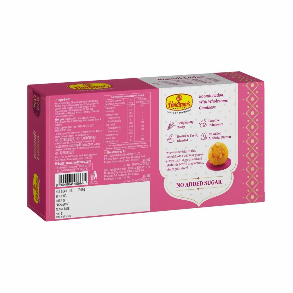 Haldiram's Boondi Ladoo-No Added Sugar