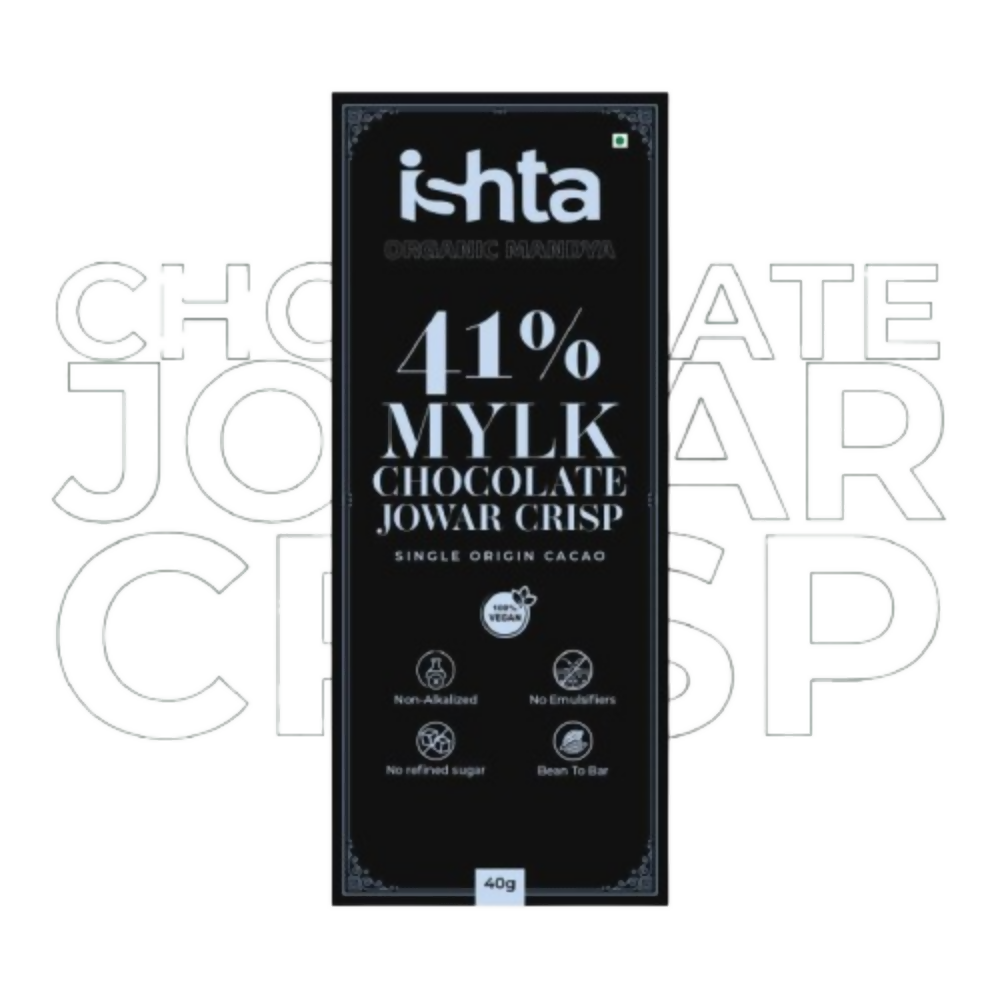 Organic Mandya 41% Mylk Chocolate with Jowar crisp - Distacart