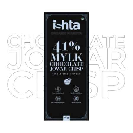 Organic Mandya 41% Mylk Chocolate with Jowar crisp