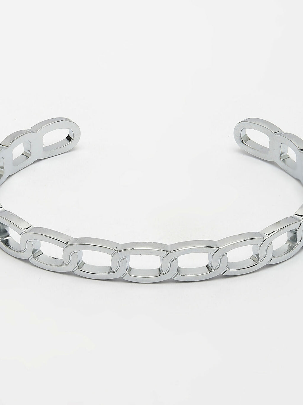 NVR Men's Silver-Plated Metal Cuff Bracelet - Distacart