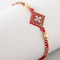 Sleek American Diamond Rakhi And Soan Papdi - Distacart