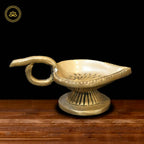 Brass Leaf Arthi Diya