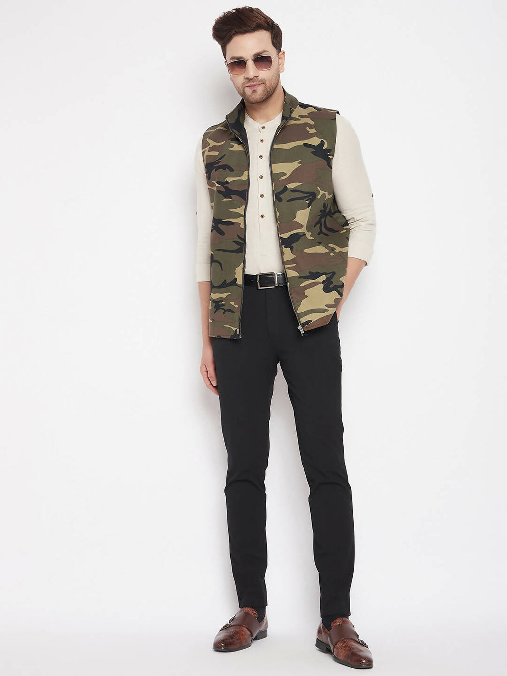 Even Apparels Multi Cotton Men Woven Nehru Jacket - Distacart