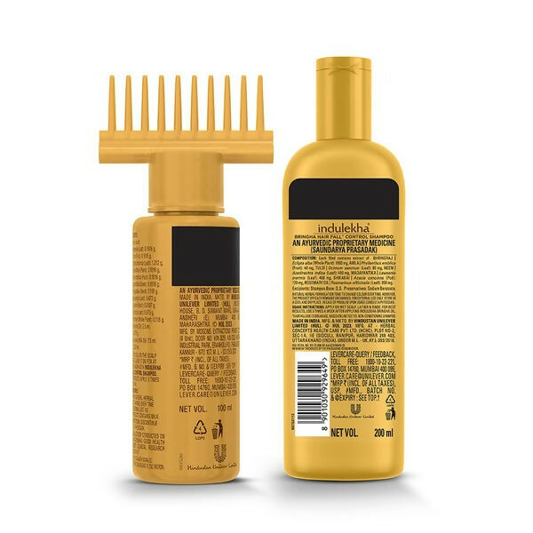 Indulekha Bringha Hair Oil and Hair Fall Shampoo Combo - Distacart