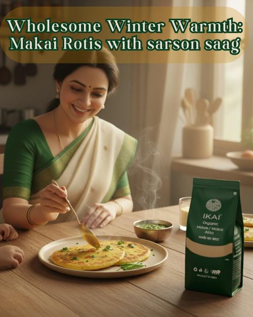 IKAI Organic Maize/Makai Atta - Distacart
