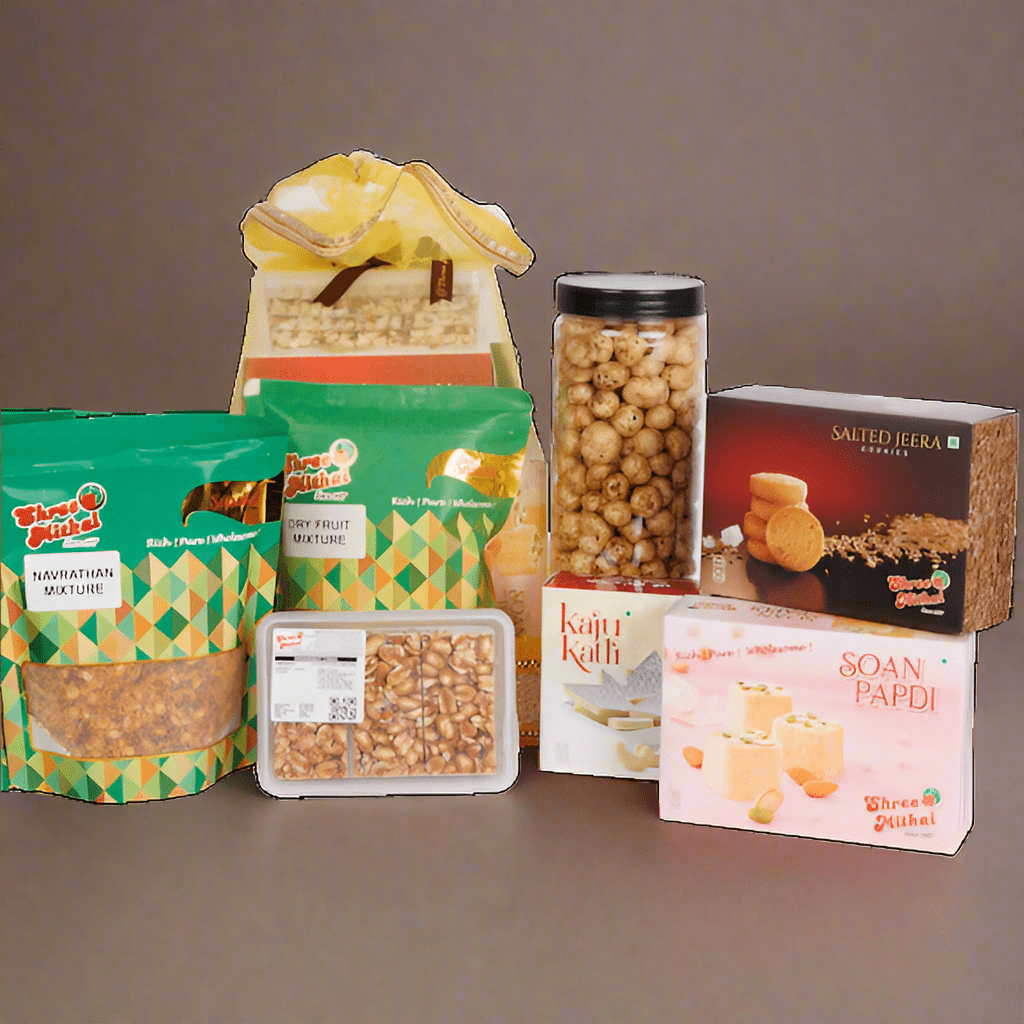 Shree Mithai Blue Titanium Dry Fruit Box - Distacart