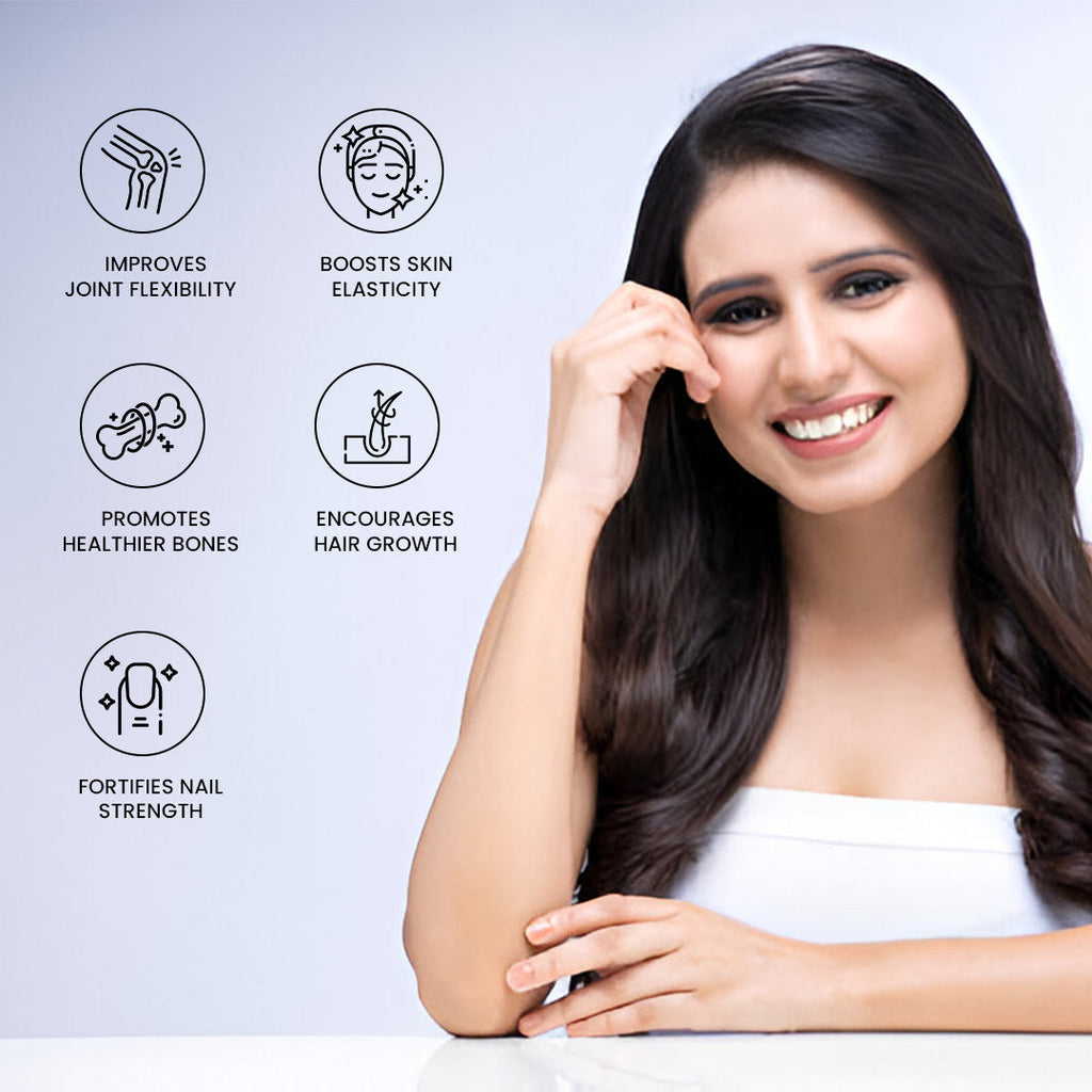 Jagat Pharma Marine Collagen Capsules for Hair, Skin, Joint, Nail, Bones